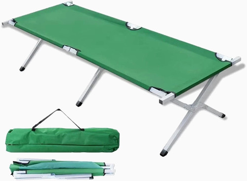 Foldable camping bed - bed, with